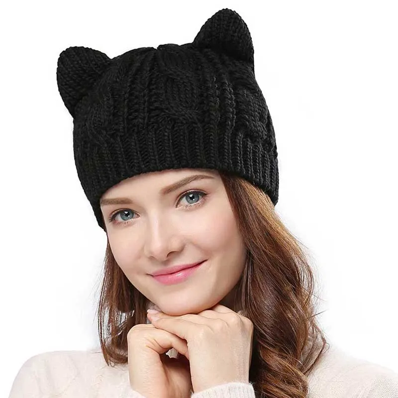 Katt öron mössa