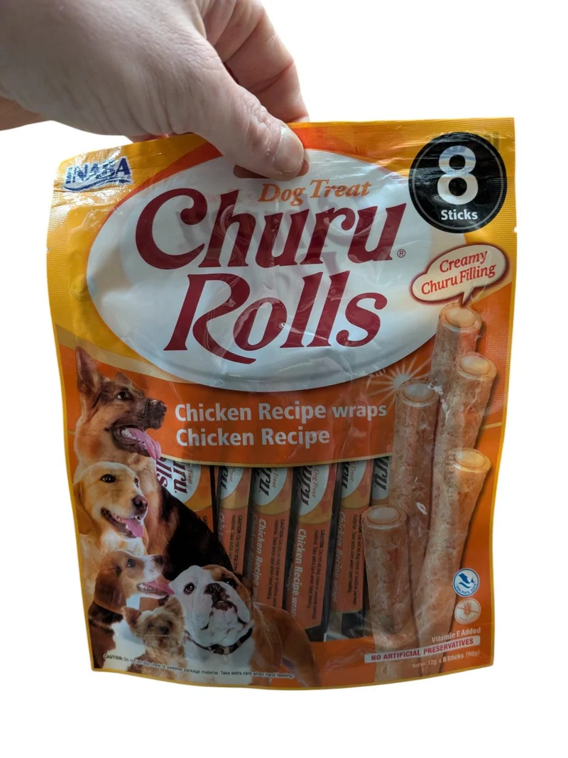Inaba Dog Churu Rolls Kycklingwraps Recept