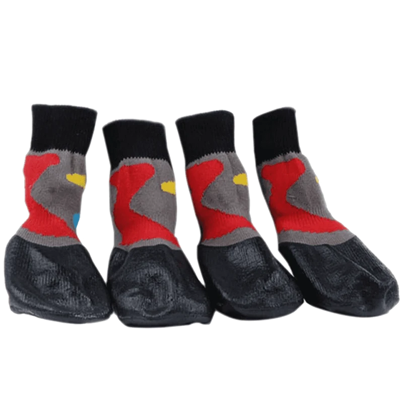 Black Water Proofing Dog Boots Pet Shoes Dogs Snow Booties