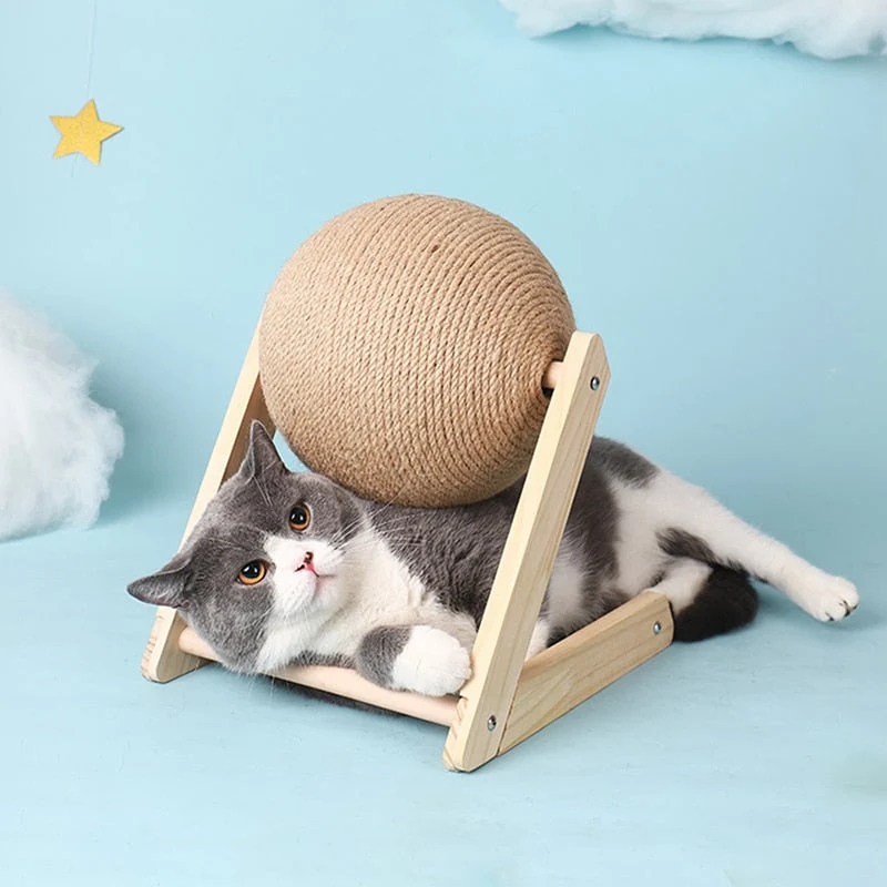 Katt Skrapa och rulla boll leksak