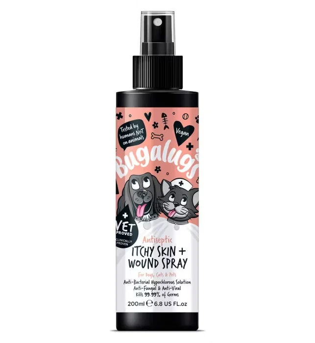 Bugalugs Antiseptic Itchy Skin & Wound Spray for Pets 200ML