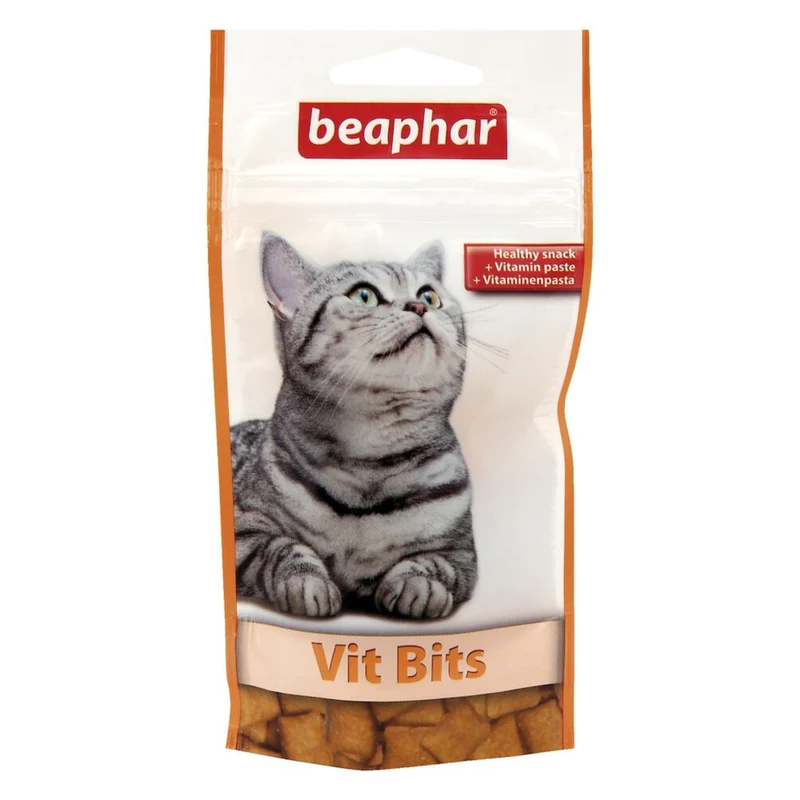 Expiry Date 08-Oct-26 Beaphar Vits Bits Cat Treats - 35G