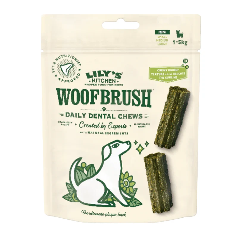 Expiry Date 31-Oct-26 Lily's Kitchen Woofbrush Dental Dog Chews Bulk Pack - LARGE