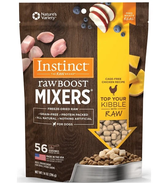 Expiry Date 04-Oct-26 Instinct Raw Boost Mixers Chicken Freeze Dried Dog Food Topper - 6OZ
