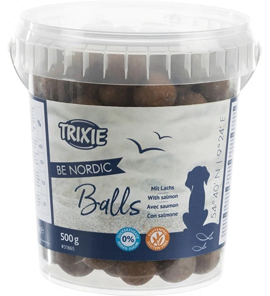 Expiry Date 31-Oct-26 Trixie BE NORDIC Salmon Balls Dog Treats - 500G
