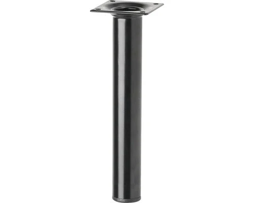 Runda bordsben 5x runda 10 cm - svart