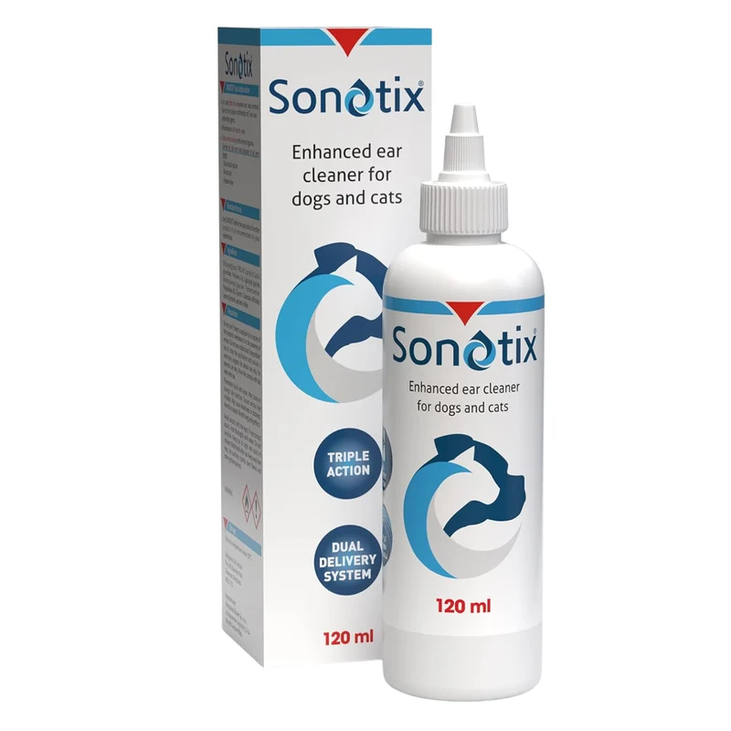 Vetoquinol Sonotix Drops Ear Cleaner For Dog & Cat 120ML
