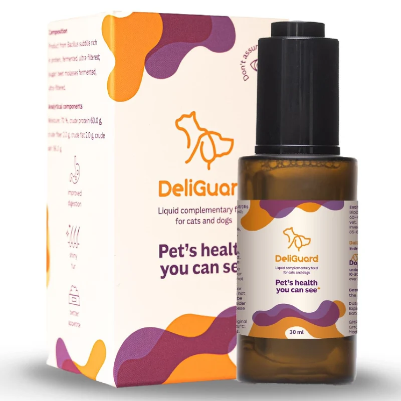 DeliGuard Drops Postbiotics Supplements For Dogs & Cats Digestive & Immune Health 30ML