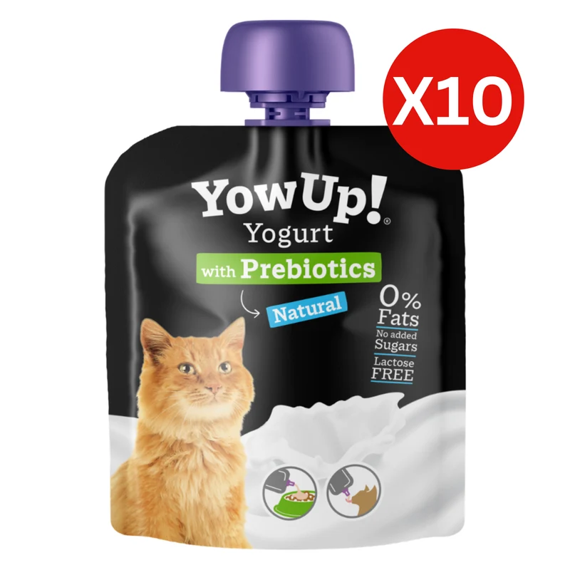 YowUp Yogurt Natural Cat Wet Food - 85G - Pack of 10