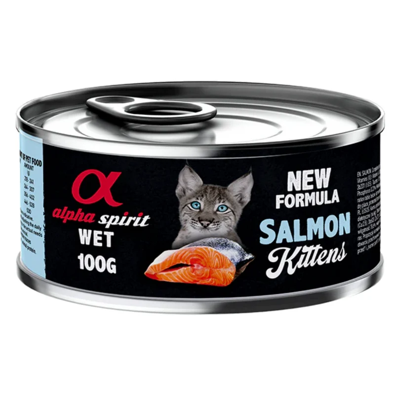 Alpha Spirit Salmon Kitten Wet Food In Can 100G