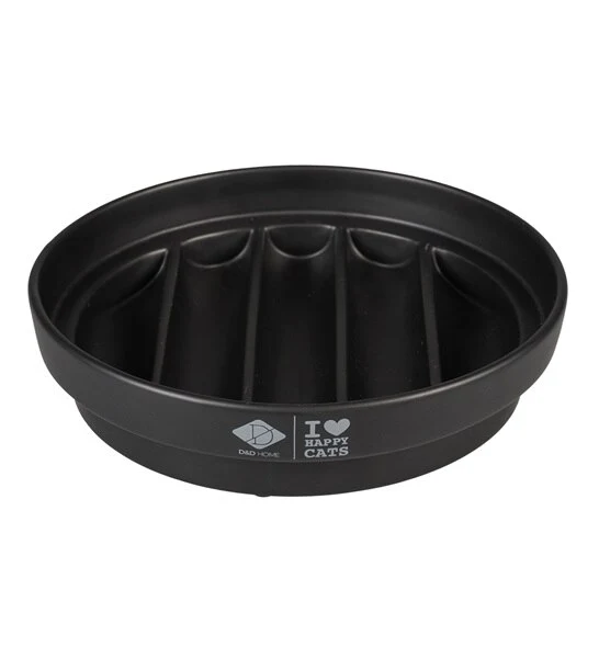 D&D Home I Love Happy Cats Sue Slow Feeder Wave Cat Bowl 20x20x4.5cm