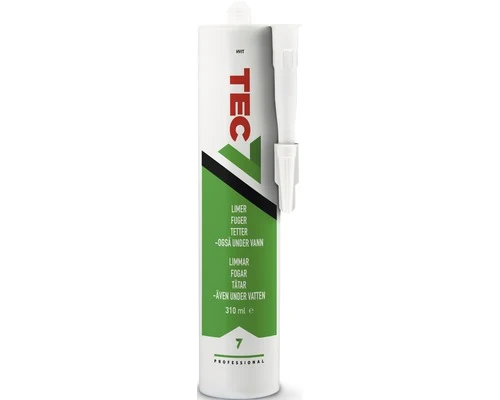 Tec7 lim & fogmassa vit 310 ml