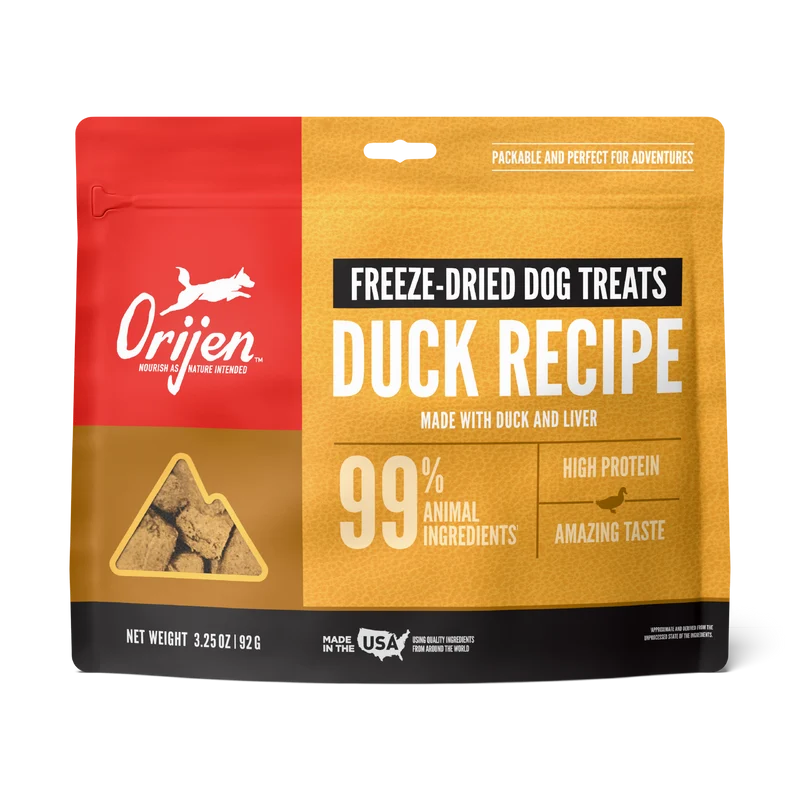 Orijen Duck Recipe Freeze Dried Dog Treats 92g