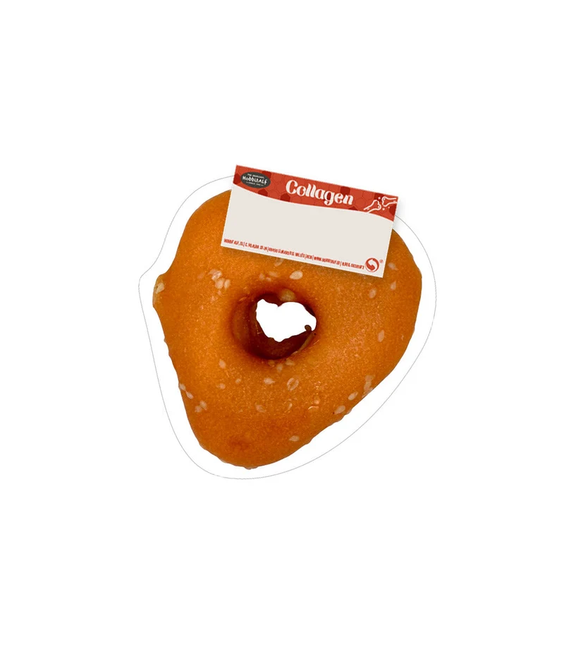 Hobbitalf Air Dried Mini Collagen Heart With Chicken & Sesame Dog Treats 5cm