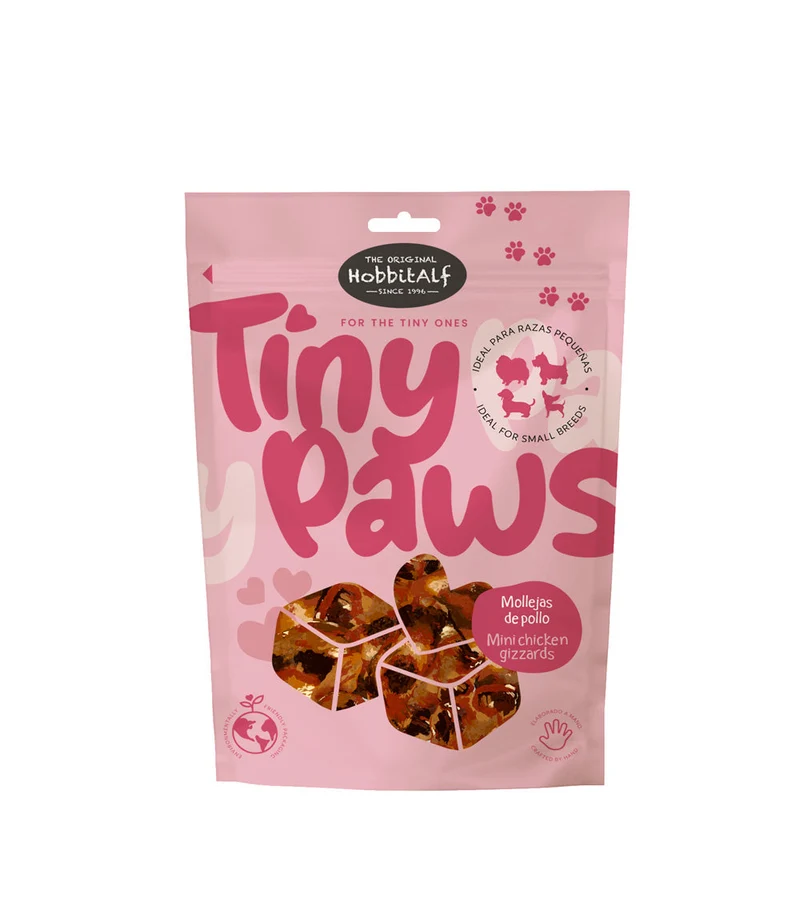 Hobbitalf Air Dried Mini Chicken Gizzards Dog Treats 80g