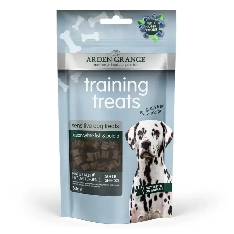 Arden Grange Training Treats Grain Free Sensitive White Fish & Potato 80G