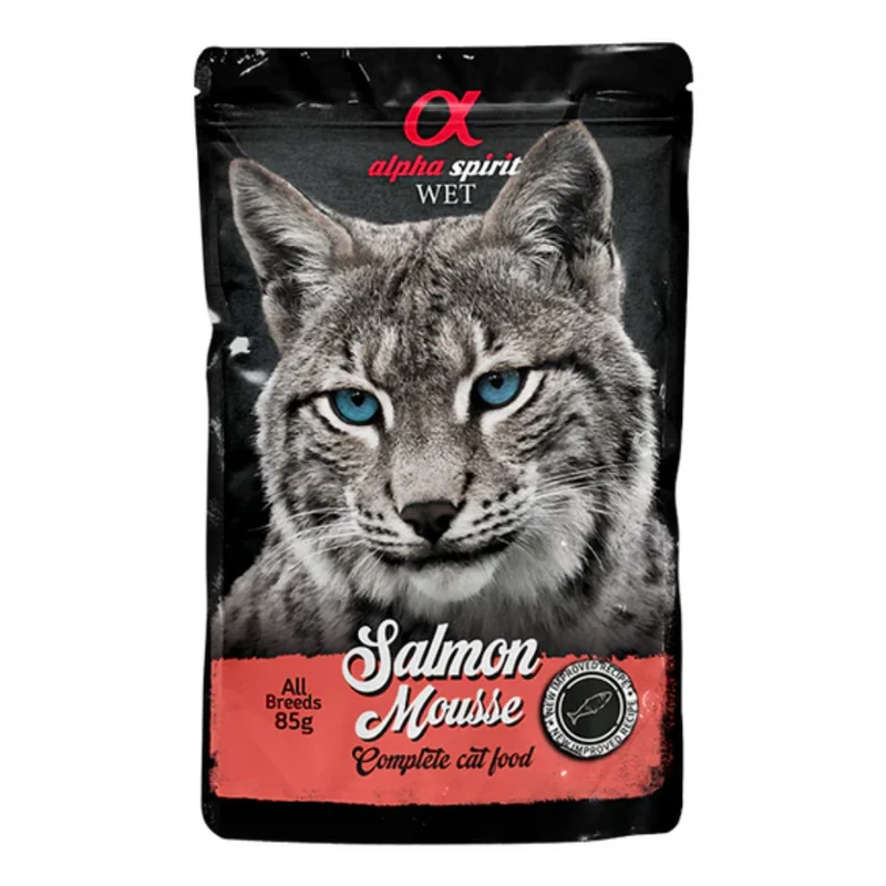 Alpha Spirit Salmon Mousse Cat Wet Food 85G