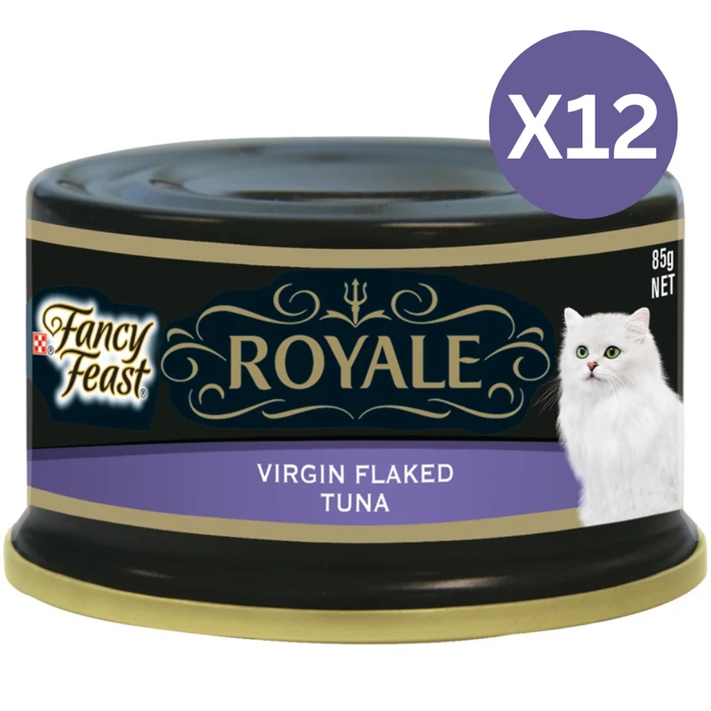 PURINA Fancy Feast Royale Virgin Flaked Tuna Wet Cat Food 85G - Pack of 12