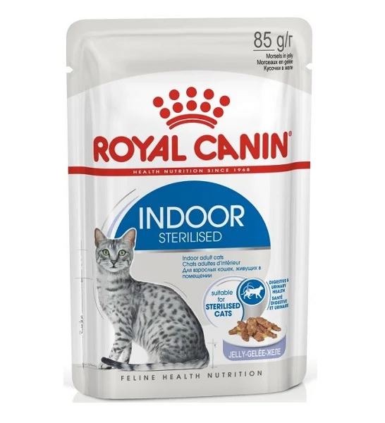 Royal Canin Indoor Sterilised In Jelly Adult Cat Wet Food 85G