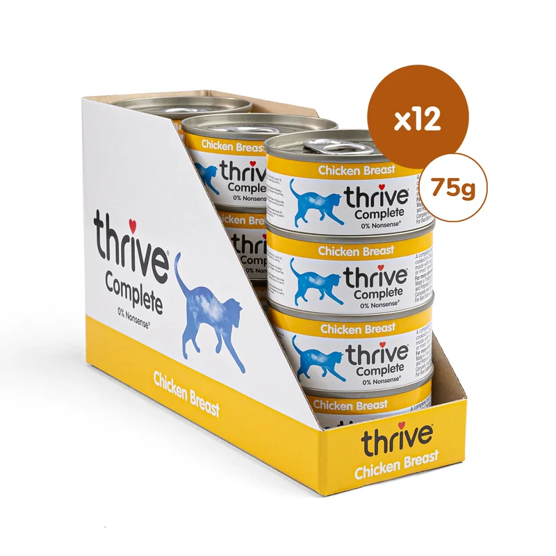 Thrive Complete Chicken Breast Wet Cat Food 75G - Pack of 12