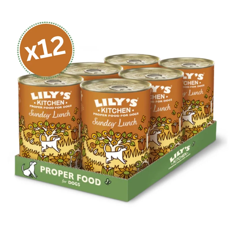 Lily's Kitchen Sunday Lunch Wet Dog Food 400G - Pack of 12