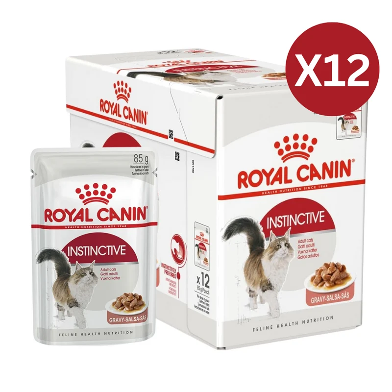Royal Canin Instinctive In Gravy Adult Wet Cat Food 85G - Pack of 12