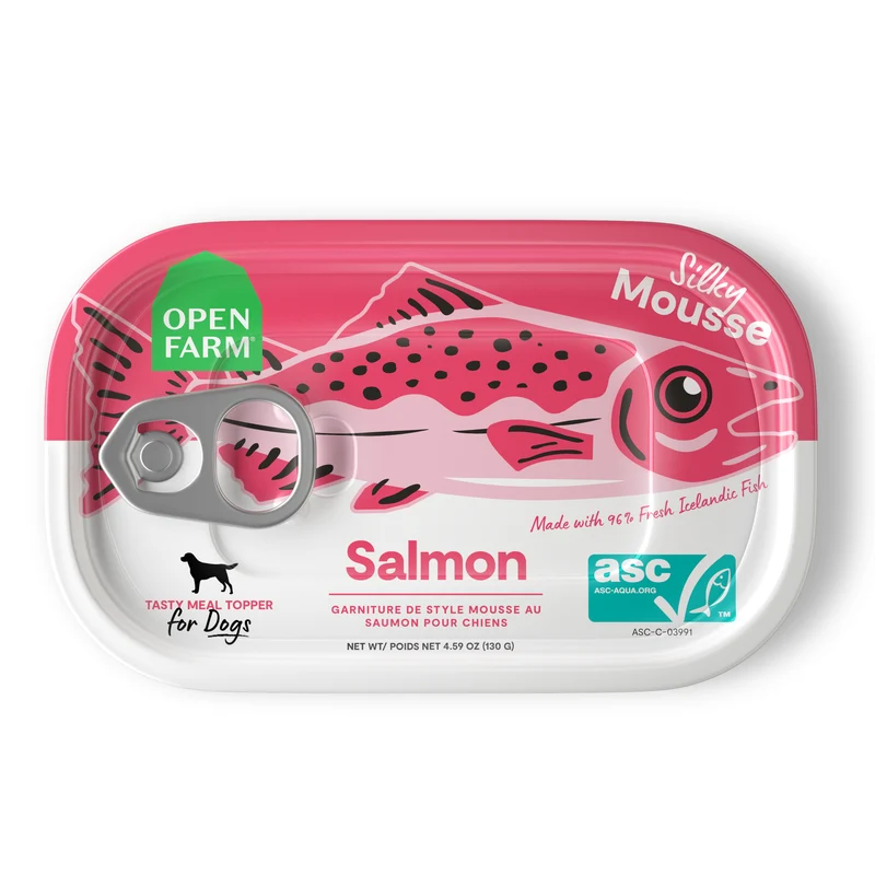 Open Farm Salmon Meal Topper Mousse In Can For Dogs 130G