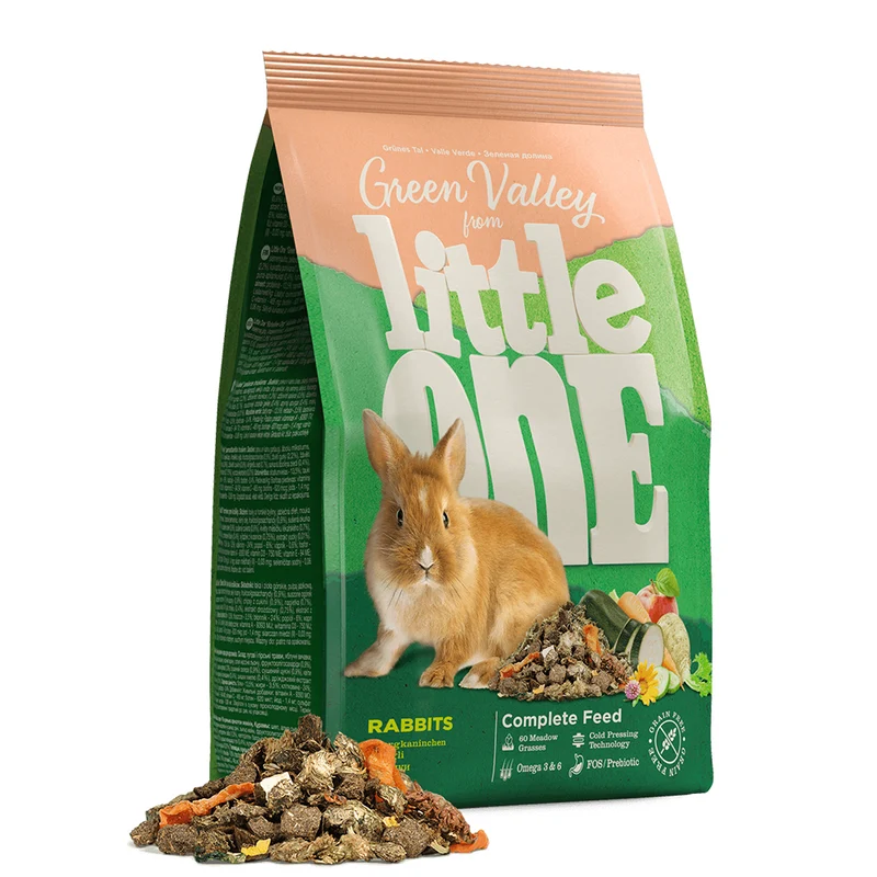 Little One Green Valley Fibre-Rich Complete Food Rabbits 750g