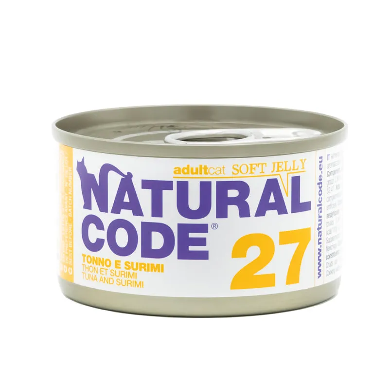 Natural Code 27 Tuna & Surimi In Jelly Wet Cat Food 85G