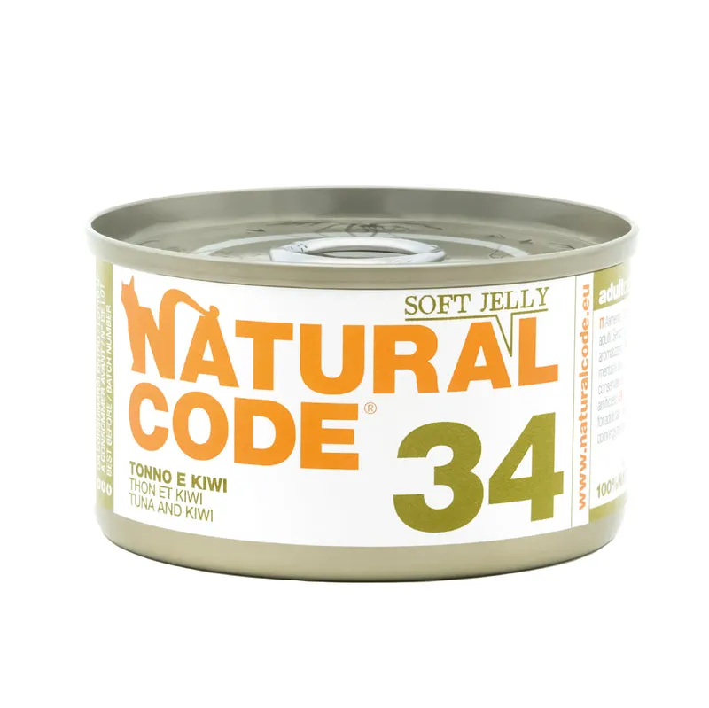 Natural Code 34 Tuna & Kiwi In Jelly Wet Cat Food 85G