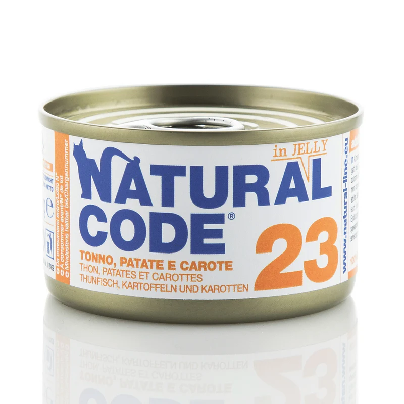 Natural Code 23 Tuna Potatoes & Carrots In Jelly Wet Cat Food 85G