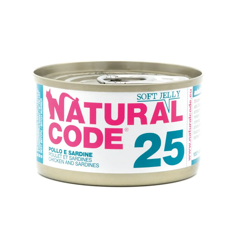 Natural Code 25 Chicken & SardInes Wet Cat Food 85G