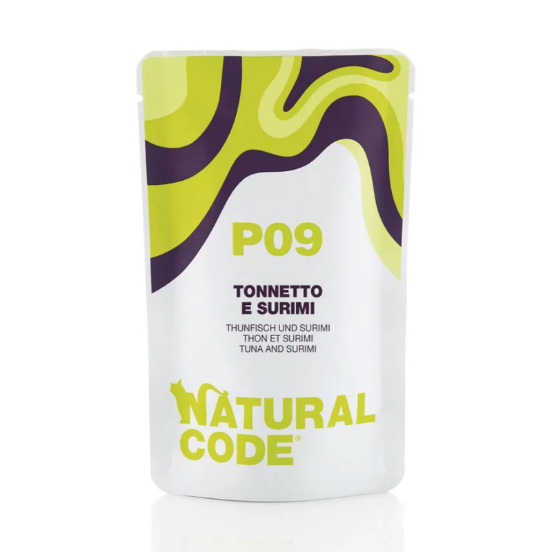Natural Code P09 Bonito & Surimi In Pouch Soft Jelly Wet Cat Food 70G