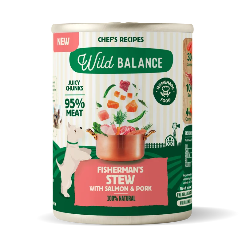 Wild Balance Fisherman's Stew With Salmon & Pork Adult Wet Dog Food 400G