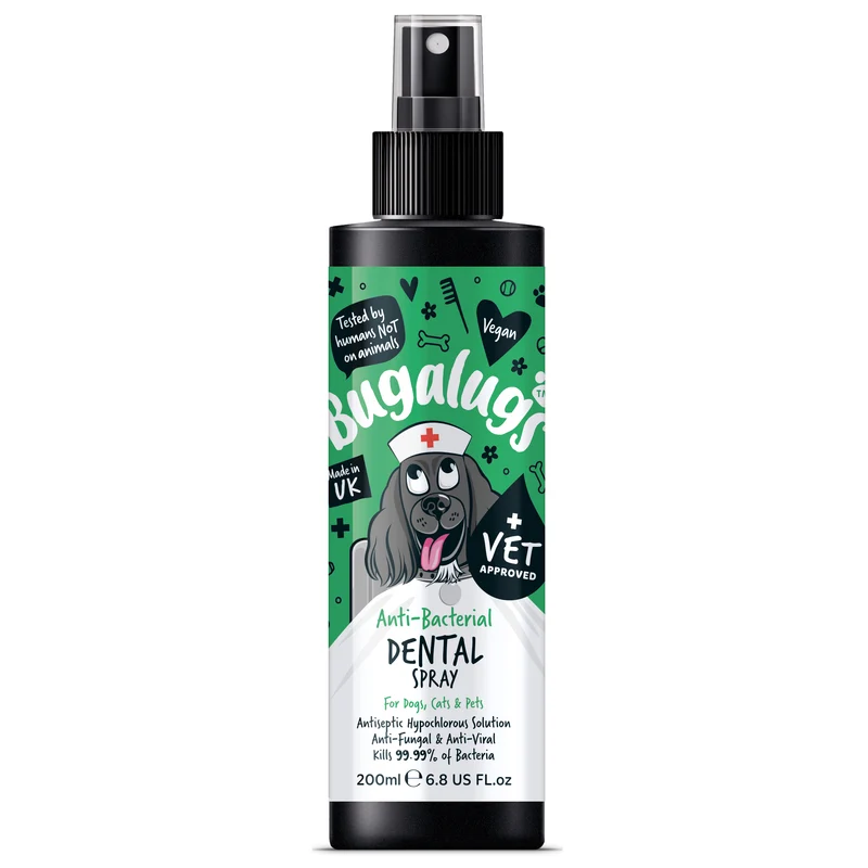 Bugalugs Antibacterial Dental Spray for Pets 200ML