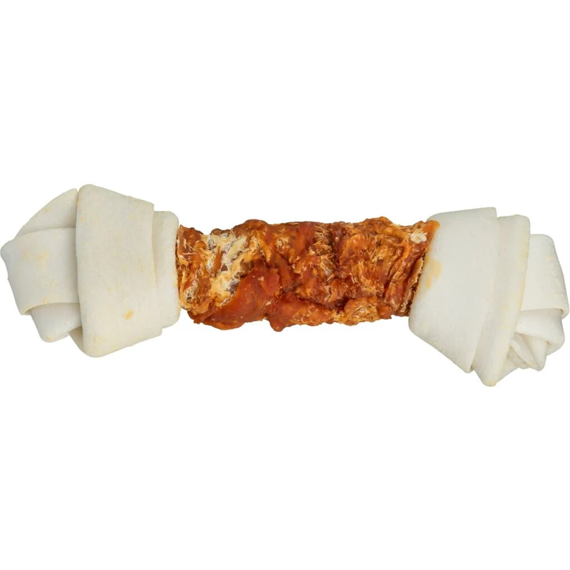 Trixie Denta Fun Knotted Chicken Chewing Bone Dog Treat 220G