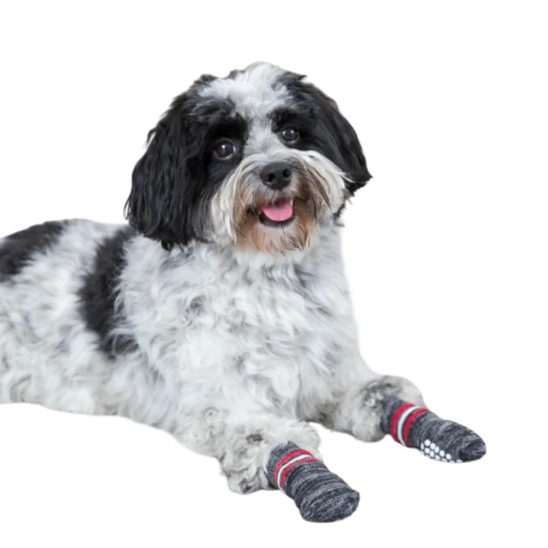 Trixie 2pcs Non-Slip Dog Socks Grey