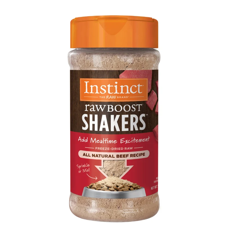 Instinct Raw Boost Shakers Beef Freeze Dried Dog Food Topper 5.5oz