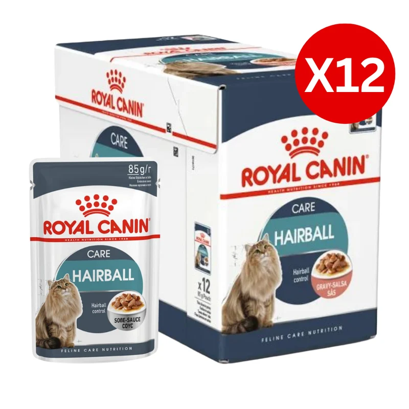 Royal Canin Hairball Care In Gravy Adult Wet Cat Food 85g - Pack of 12