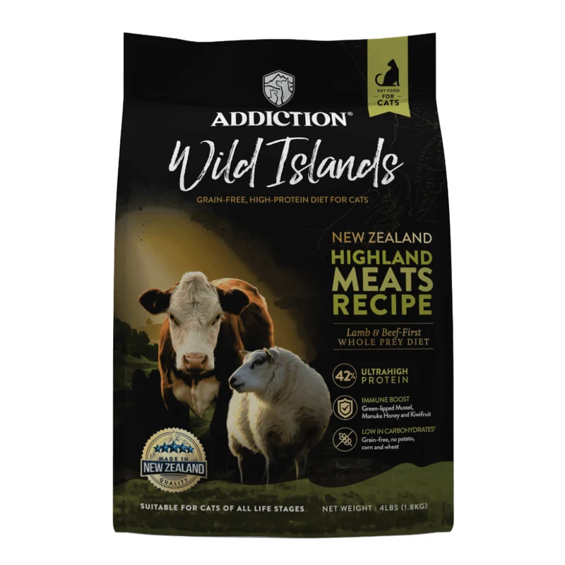 Addiction Wild Islands Highland Meats Grain-Free Ultra High Protein Dry Cat Food