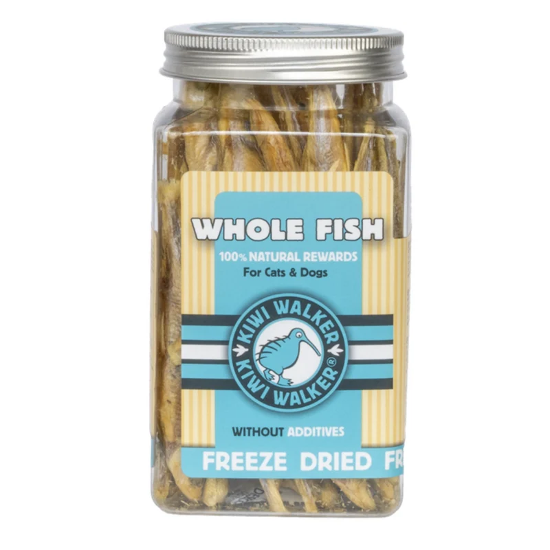 Kiwi Walker Freeze Dried Whole Fish Dog & Cat Treats 70G