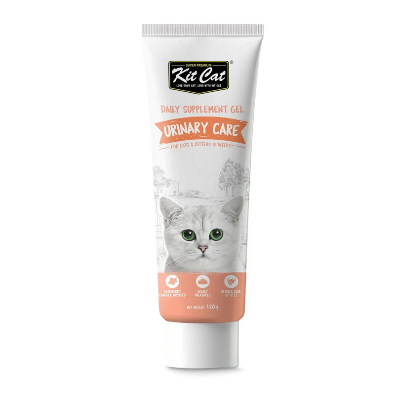 Kit Cat Daily Nutritional Supplement Gel Urinary Care for Cats & Kittens 120G