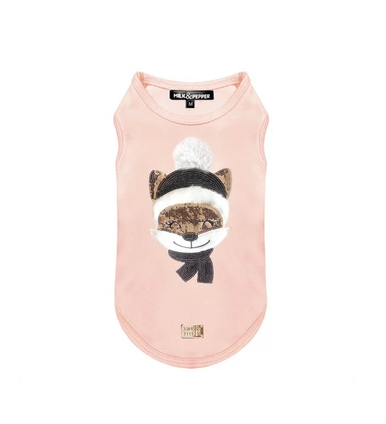 Milk&Pepper ELGA Tee Sweat Rose Biche Dog Tshirt