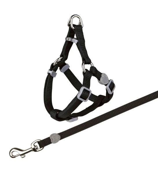 Trixie Adjustable One Touch Nylon Harness With Leash For Cats