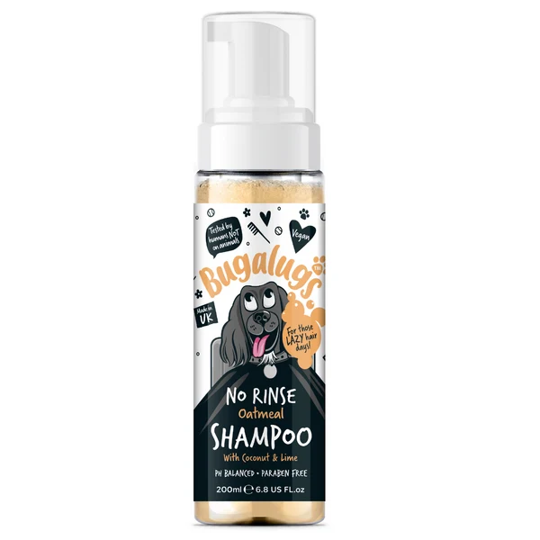 Bugalugs Oatmeal with Coconut & Lime - No Rinse Dog Shampoo 200ML