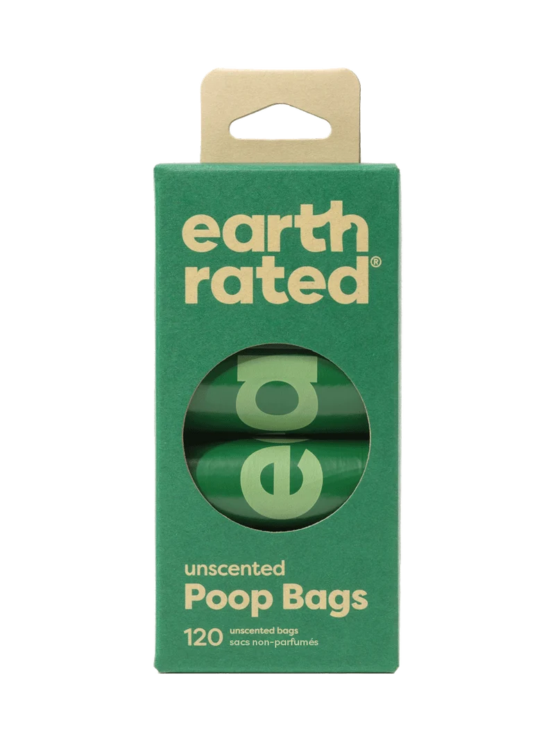 Earth Rated Unscented Refill Rolls Dog Poop Bags - 120BAGS