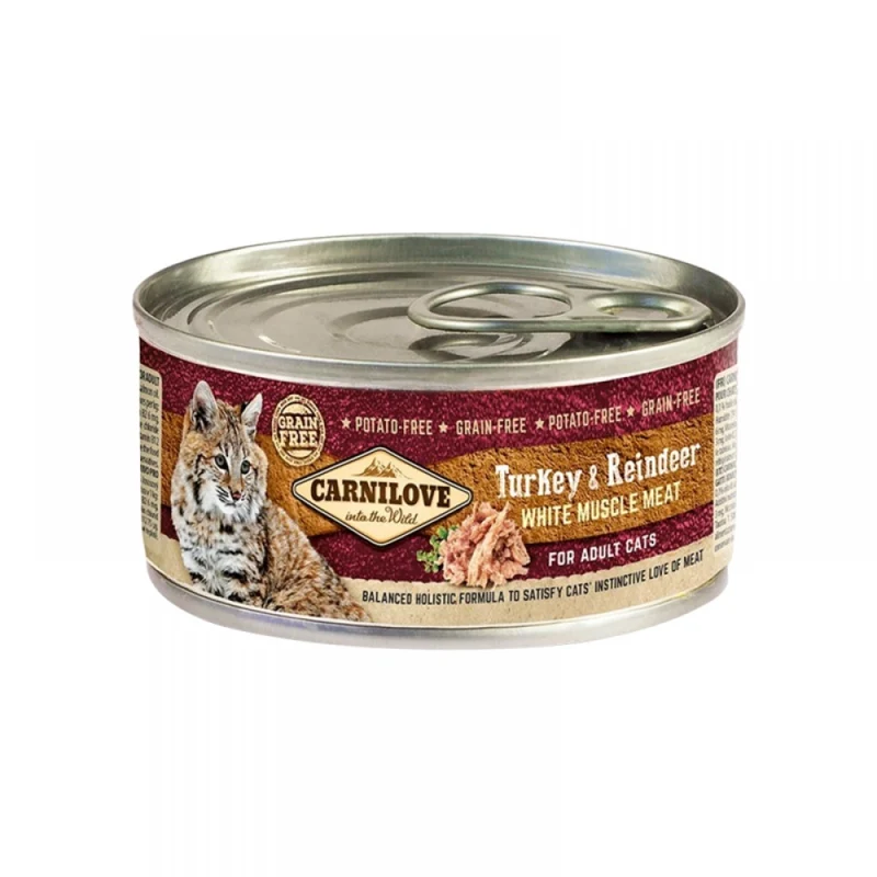 Carnilove Turkey & Reindeer for Adult Cat Wet Food 100G