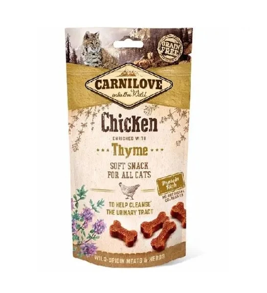 Carnilove Chicken Enriched with Thyme Soft Snack Cat Treats 50G