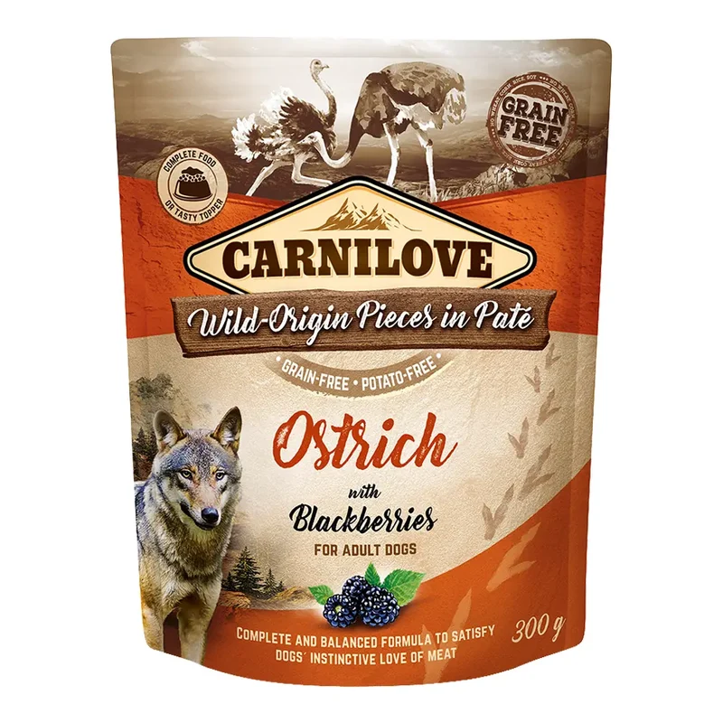 Carnilove Ostrich with Blackberries For Adult Dog Wet Food 300G