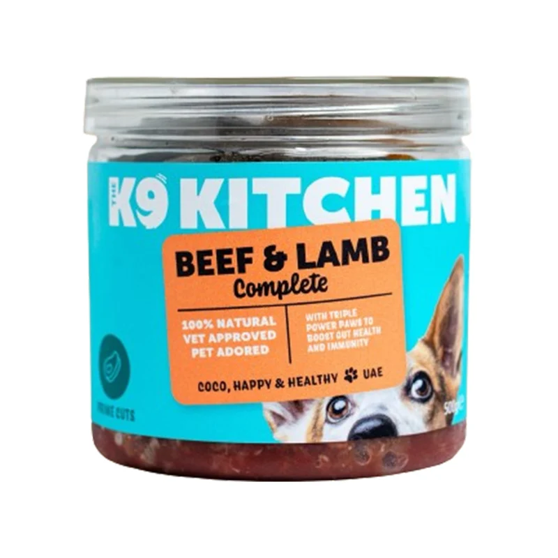 The K9 Kitchen Beef & Lamb Raw Complete Dog Food